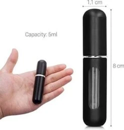 Navulbaar Parfum Flesje - Mini Parfumflesje- Hurbulbaar Parfumflesje- Hervulbare Verstuiver - Zwart - Aluminium - Spray -Damesparfum Winkel 1153x1200 3