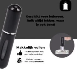 Cetins - Parfum Verstuiver Navulbaar - Mini Parfum Flesje - Reisflesje – Zwart -Damesparfum Winkel 1200x1145 3