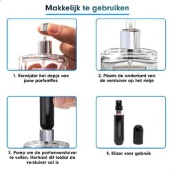 Mini Parfum Flesje | Lipstick Formaat Navulbare Parfum Verstuiver - Zwart -Damesparfum Winkel 1200x1200 303
