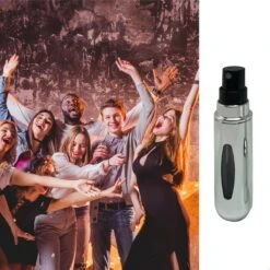 MaxedMore Navulbare Parfumverstuiver 5ml Zilver - 65 Keer Spraybare Parfum Verstuiver - Hervulbaar Tasverstuiver Voor Parfum - Meeneem Mini Geur Flesje Voor Op Reis - Lipstick Formaat Navulbaar Parfumflesje -Damesparfum Winkel 1200x1200 317