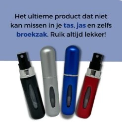 Cetins - Parfum Verstuiver Navulbaar - Mini Parfum Flesje - Reisflesje – Matt Blauw -Damesparfum Winkel 1200x1200 327