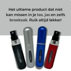 Cetins - Parfum Verstuiver Navulbaar - Mini Parfum Flesje - Reisflesje – Matt Grijs - -Damesparfum Winkel 1200x1200 339