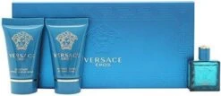 Versace - Eros Gift Of Mini 5 Ml, And Eros 25 Ml (After Shave Balm) Eros 25 Ml - Eau De Toilette - 5ML -Damesparfum Winkel 1200x522