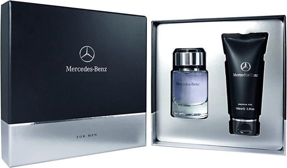 Mercedes-Benz - For Men - 120ml EdT + 100ml Douchegel - Geurengeschenkset 2 Mercedes-Benz - For Men - 120ml EdT + 100ml Douchegel - Geurengeschenkset
