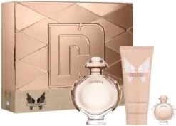 Paco Rabanne Olympéa Eau De Parfum Spray 80ml Set 3 Pieces + Body Lotion 100ml - EDp Mini 6 Ml