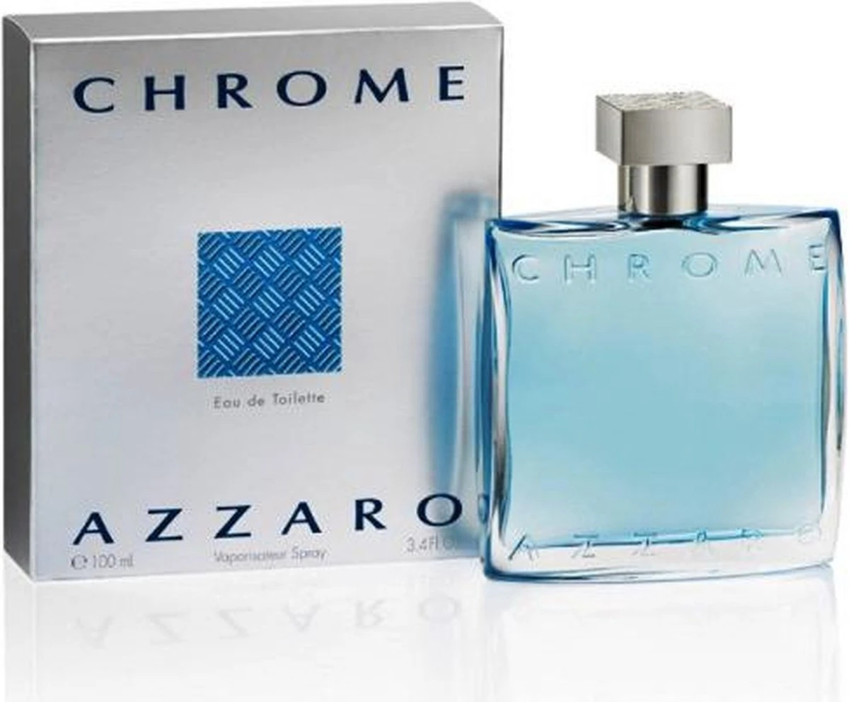 Azzaro Chrome 100 Ml - Eau De Toilette - Herenparfum 4 Azzaro Chrome 100 Ml - Eau De Toilette - Herenparfum - Afbeelding 2