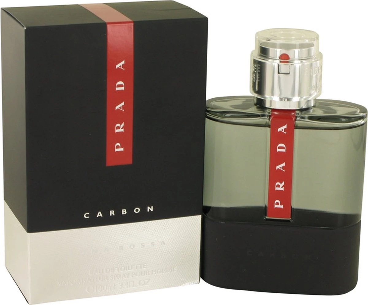 Prada Luna Rossa Carbon Pour Homme Eau De Toilette Spray 100 Ml 4 Prada Luna Rossa Carbon Pour Homme Eau De Toilette Spray 100 Ml - Afbeelding 2