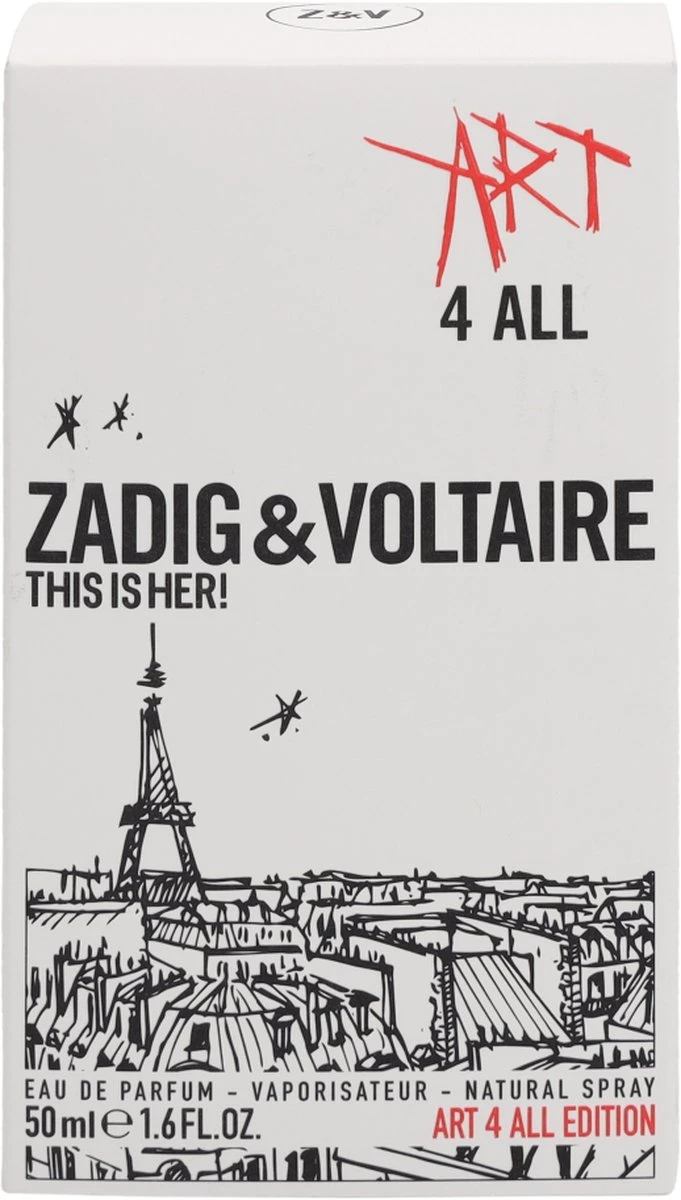 Zadig & Voltaire This Is Her! Art 4 All Limited Edition Eau De Toilette - 50 Ml 5 Zadig & Voltaire This Is Her! Art 4 All Limited Edition Eau De Toilette - 50 Ml - Afbeelding 3