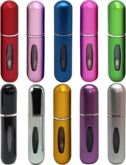 MaxedMore Navulbare Parfumverstuiver 5ml Zilver - 65 Keer Spraybare Parfum Verstuiver - Hervulbaar Tasverstuiver Voor Parfum - Meeneem Mini Geur Flesje Voor Op Reis - Lipstick Formaat Navulbaar Parfumflesje -Damesparfum Winkel 915x1200 2